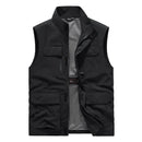 Chaleco funcional, para todas las estaciones tejido de algodón y poliéster, color negro