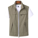 Chaleco para actividades deportivas 
Material de poliéster, color caqui