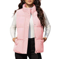 Chaleco acolchado para mujer, transpirable, suave y cómodo Material exterior: Poliéste, color rosa