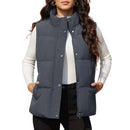 Chaleco acolchado para mujer, transpirable, suave y cómodo Material exterior: Poliéste, color gris