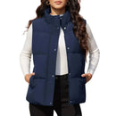 Chaleco acolchado para mujer, transpirable, suave y cómodo Material exterior: Poliéste, color azul marino
