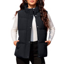 Chaleco acolchado para mujer, transpirable, suave y cómodo Material exterior: Poliéste, color negro