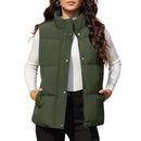 Chaleco acolchado para mujer, transpirable, suave y cómodo Material exterior: Poliéste, color verde militar