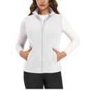 Chaleco polar para mujer material poliéster, color blanco