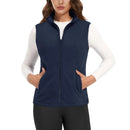Chaleco polar para mujer material poliéster, color azul marino