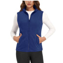 Chaleco polar para mujer material poliéster, color azul