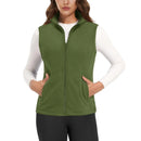 Chaleco polar para mujer material poliéster, color verde