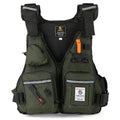Chaleco salvavidas duradero, impermeable y con tejido Oxford ripstop, color verde