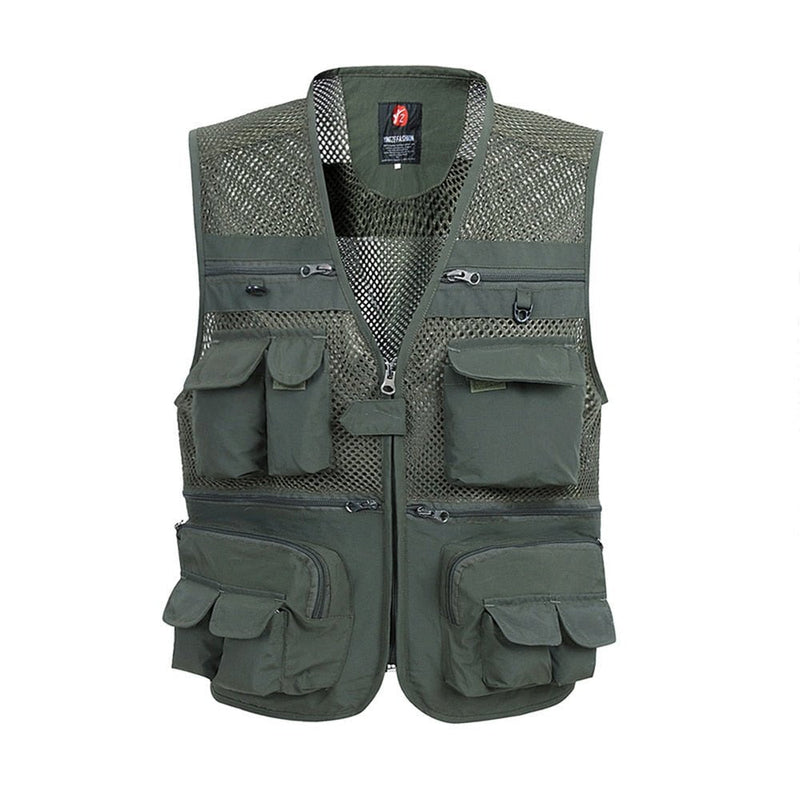 Chaleco para actividades deportivas material de poliéster, color verde
