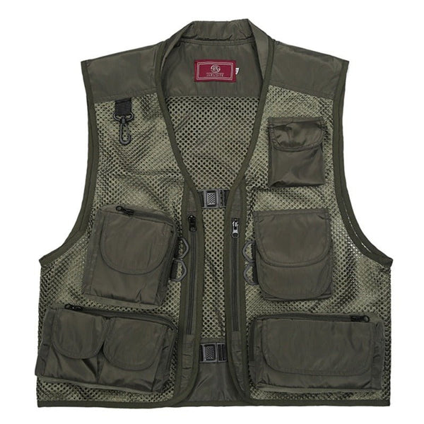 Chaleco para actividades deportivas tejido duradero de alta calidad, resistente al desgarro y al agua, color verde