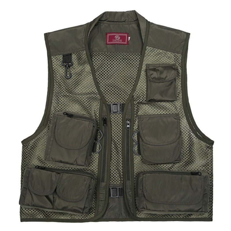 Chaleco para actividades deportivas tejido duradero de alta calidad, resistente al desgarro y al agua, color verde