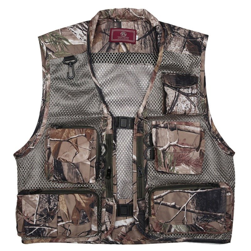 Chaleco para actividades deportivas tejido duradero de alta calidad, resistente al desgarro y al agua, camuflado