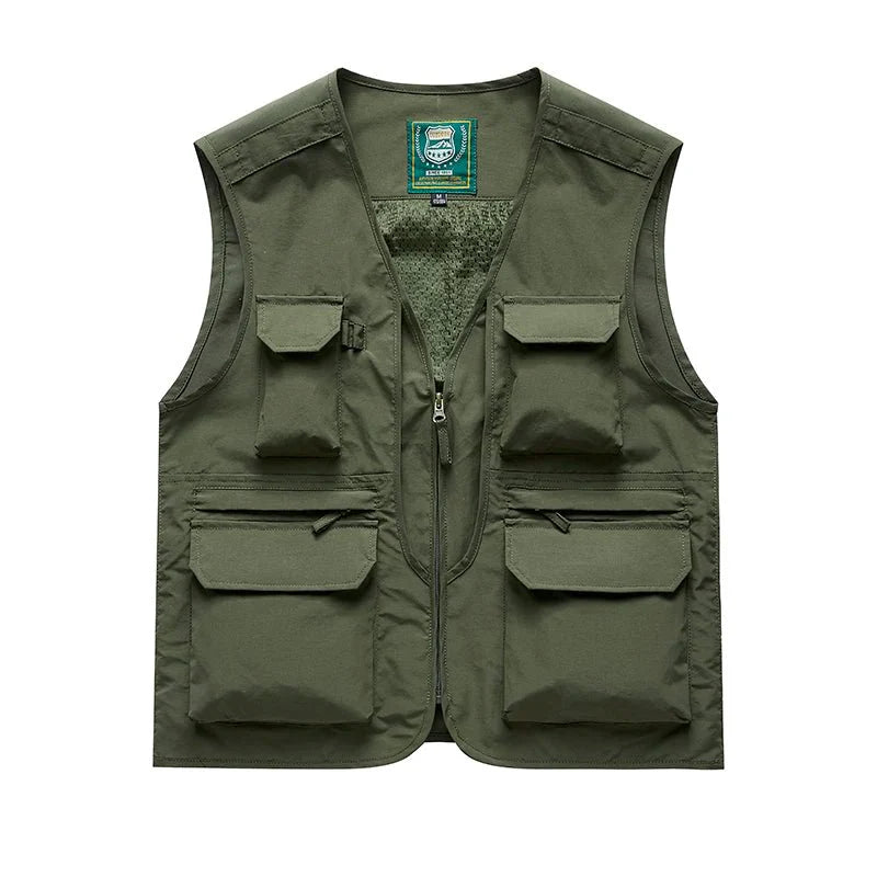 Chaleco para actividades deportivas;
Tejido: nailon, color verde