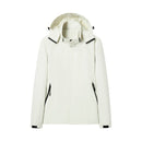 Chaqueta cortavientos forrada con capucha para mujer.
Impermeable y resistente al viento. Blanco