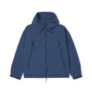 Chaqueta cortavientos estampada para hombre con forro.
Bolsillos laterales con cremallera y bolsillo interior, azul.