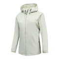 Chaqueta cortavientos para mujer con forro.
Resistente al agua y al viento e capucha con cordón, bolsillos para las manos con cremallera, beige.