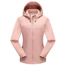 Chaqueta cortavientos para mujer con forro.
Resistente al agua y al viento e capucha con cordón, bolsillos para las manos con cremallera, rosa.