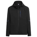 Chaqueta cortavientos con capucha para mujer, negro.