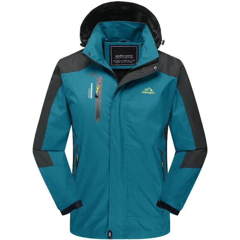 Chaqueta cortavientos estampada para hombre.
Goma suave e impermeable que protege del agua y del viento, verde.