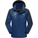 Chaqueta cortavientos estampada para hombre.
Goma suave e impermeable que protege del agua y del viento, azul oscuro.