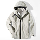 Chaqueta cortavientos impermeable para mujer con
Bolsillos laterales, bolsillo frontal con cremallera, bolsillo interior, capucha extraíble;
Ultra ligero y cómodo, beige.