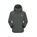 Chaqueta cortavientos impermeable para hombre,
Modelo holgado y de gran tamaño, verde.