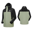 Chaqueta cortavientos impermeable para hombre con forro, verde