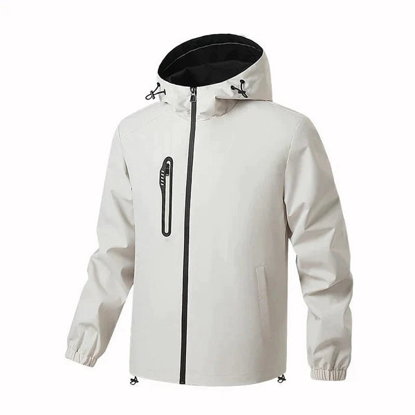 Chaqueta deportiva para hombre, resistente al viento, al agua, térmica y al desgaste, caqui.