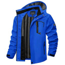 Chaqueta cortavientos impermeable para hombre,
Ligero, transpirable, resistente al desgaste.
Bolsillos para las manos y un bolsillo en el pecho con cremallera, capucha, azul.