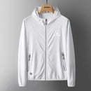 Chaqueta cortavientos para mujer con protección solar UPF 50+ tejido  poliéster, color blanco