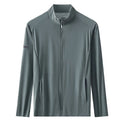 Chaqueta cortavientos ultraligera para hombre, con protección solar UPF 40+, verde