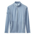 Chaqueta cortavientos ultraligera para hombre, con protección solar UPF 40+, azul