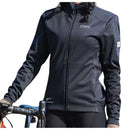 Chaqueta cortavientos térmica para mujer tejido poliéster, nailon y elastano