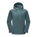 Chaqueta cortavientos forrada con capucha para hombre tejido de poliéster, color verde