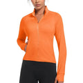 Chaqueta cortavientos para mujer, con protección UPF 50+, naranja