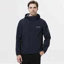 Cortavientos para hombre forrado, puños ajustables y capucha fija