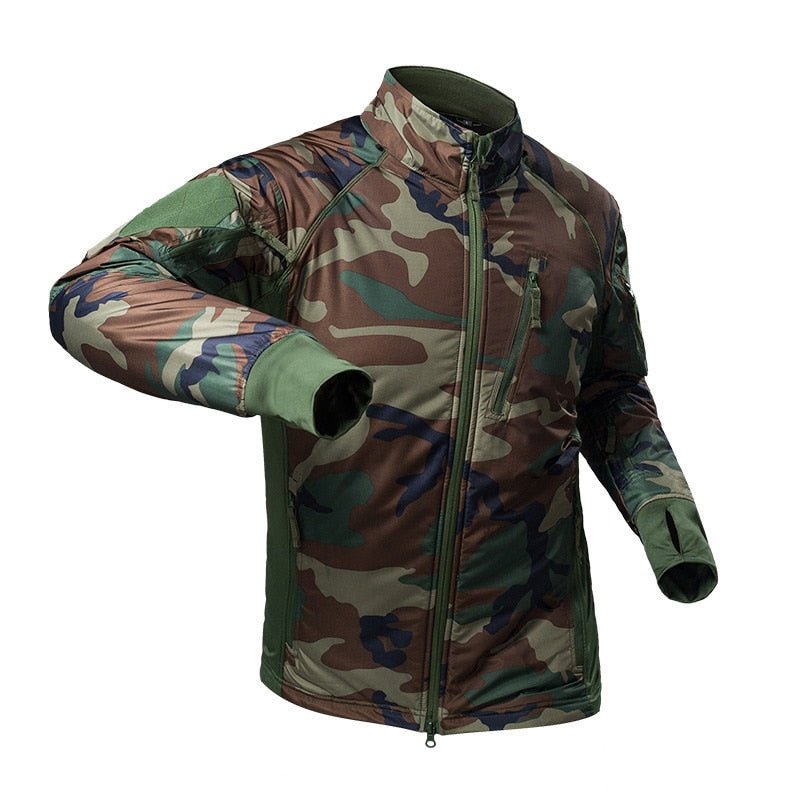 Chaqueta cortavientos para hombre con bolsillos. Ligero y resistente al agua, verde.