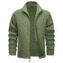 Chaqueta térmica de poliéster verde para hombre