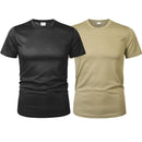 Camiseta de hombre de secado rápido, manga corta, cuello redondo.