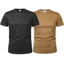 Camiseta de hombre de secado rápido, manga corta, cuello redondo.