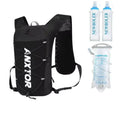 Mochila de hidratación de 5 litros con 1 recambio de agua de 2 litros + 2 botellas de 500ml en color negra