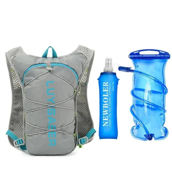 Mochila de hidratación con recambio de 1,5L y botella de 500ml