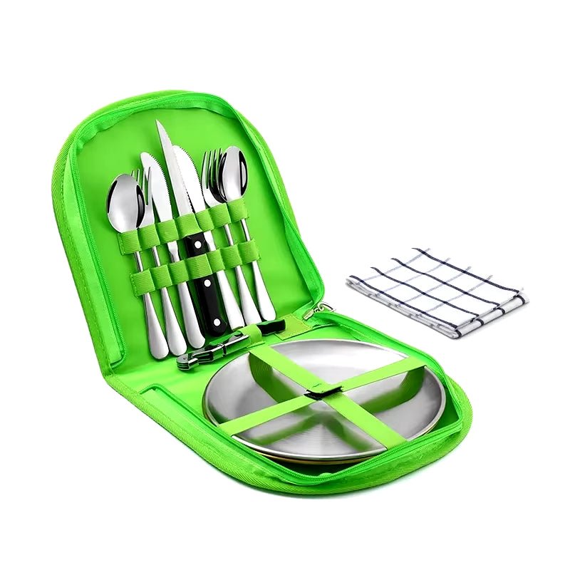 cubiertos para acampar
cubiertos con estuche