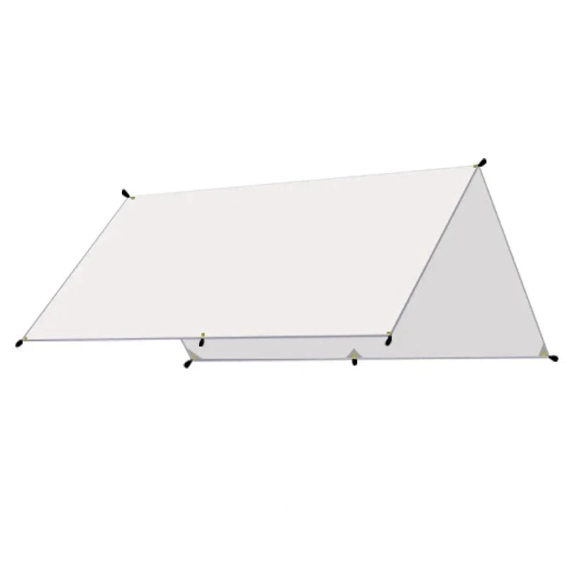 Lona de supervivencia, refugio para hamacas, cubierta de cocina exterior, carpa sencilla, tapete para carpa, lona para el suelo y sombra instantánea