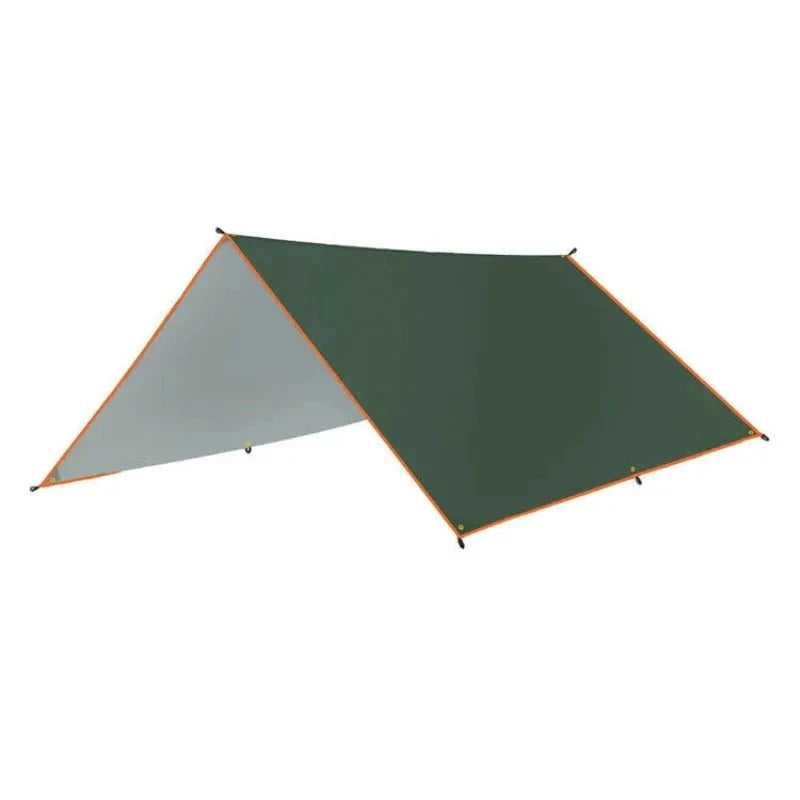 Lona de supervivencia, refugio para hamacas, cubierta de cocina exterior, carpa sencilla, tapete para carpa, lona para el suelo y sombra instantánea