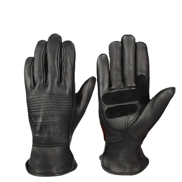 Guantes de piel de oveja, palma de guante antideslizante, resistentes al desgaste