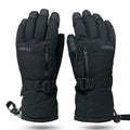 
Guantes térmicos forrados, pantalla táctil, impermeables y cortavientos, con doble sistema de aislamiento térmico y cierre con hebilla