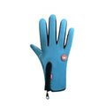 Guantes de invierno impermeable, color azul piscina