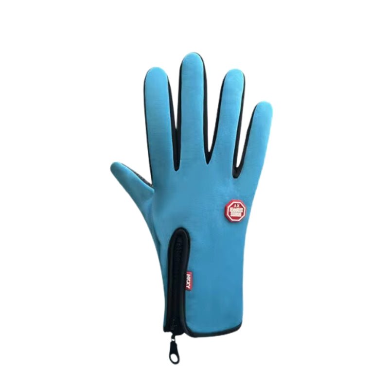 Guantes de invierno impermeable, color azul piscina