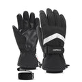 Guante impermeable de mujer material  algodón, PU, ​​lana ajuste de agarre en el mango, color negro